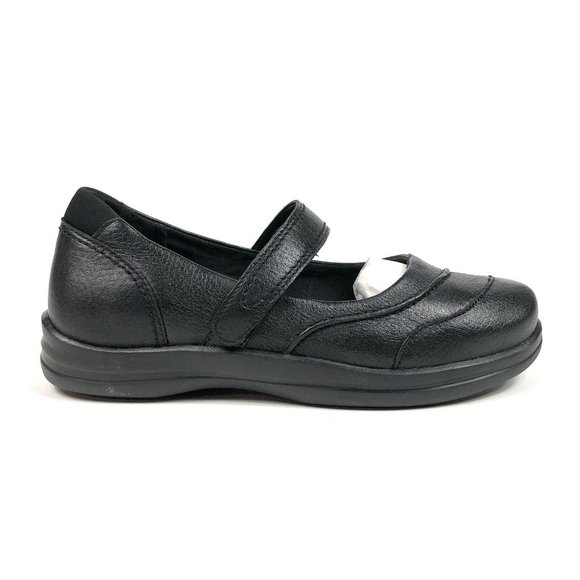 Apex Shoes - Apex Petals Lisa A330 Mary Jane Black Shoes 6 W